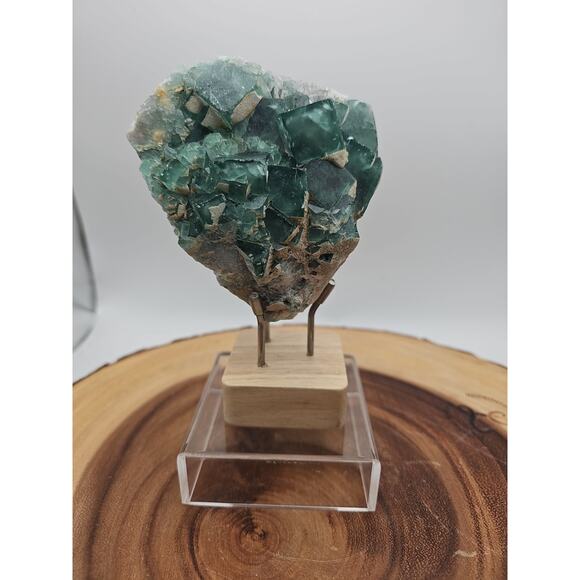 Raw Chunk Fluorite 1.27lb With Stand - Picture 1 of 10